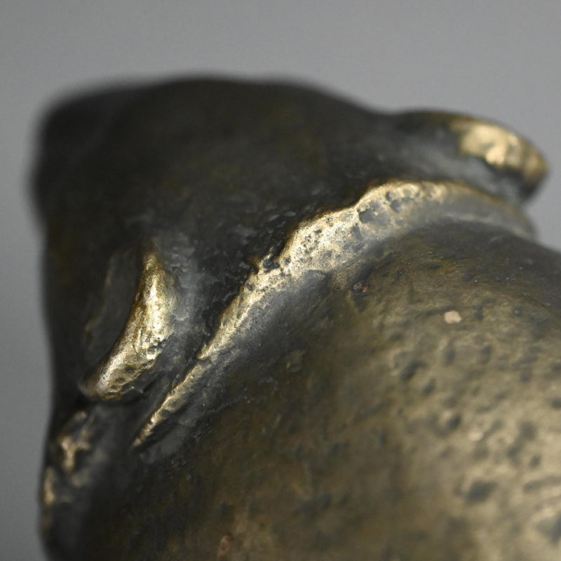 白銅熊置物 ー介川芳秀「熊置物」