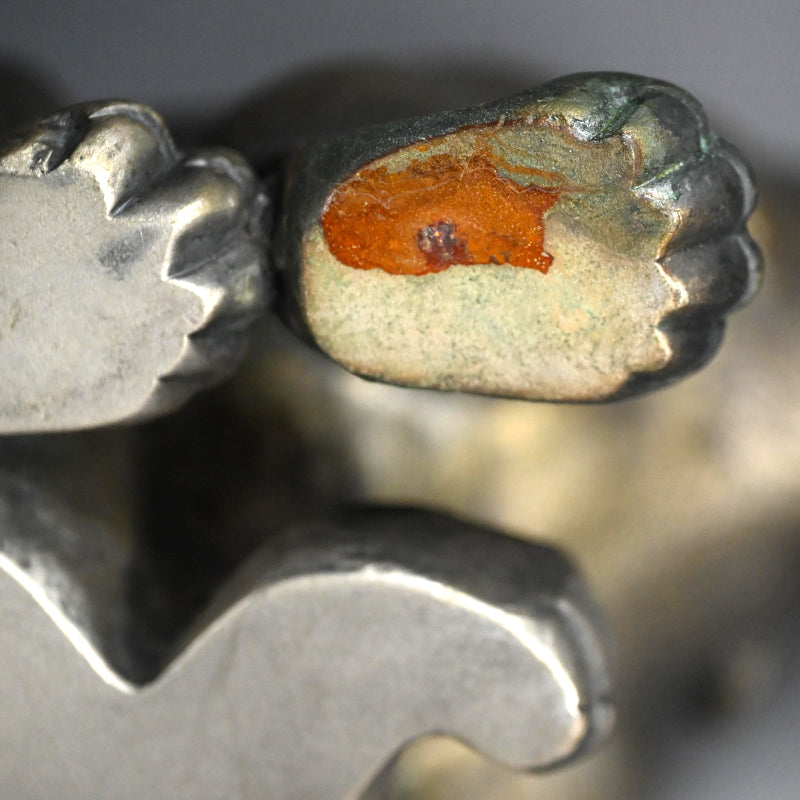 白銅熊置物 ー介川芳秀「熊置物」