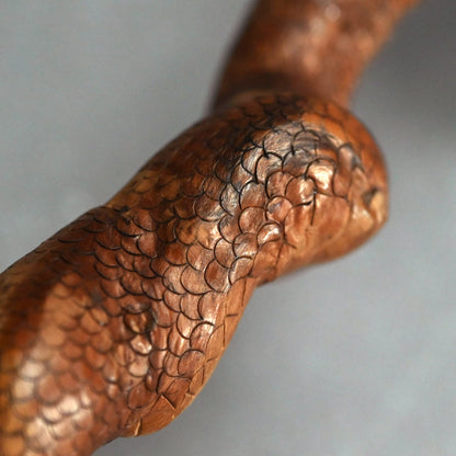 Antique Japanese Root-Wood Carved Snake