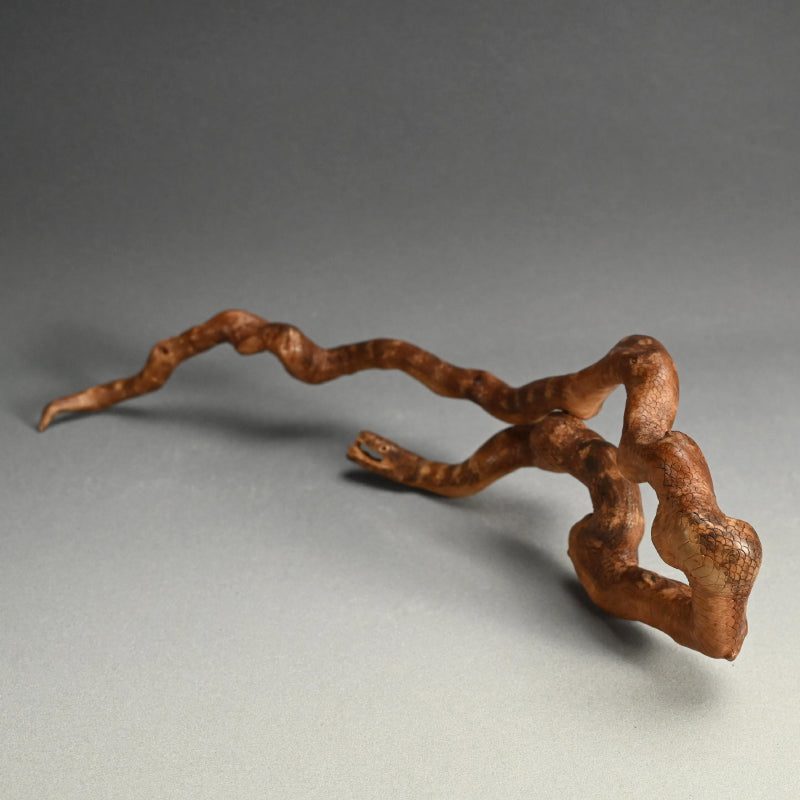 Antique Japanese Root-Wood Carved Snake