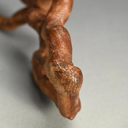Antique Japanese Root-Wood Carved Snake