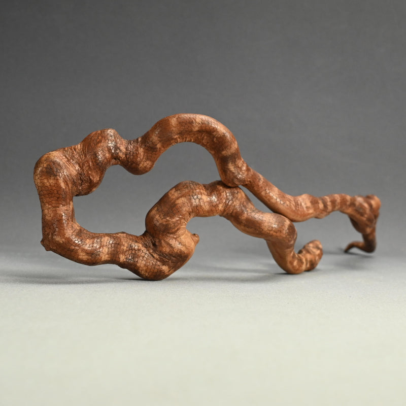 Antique Japanese Root-Wood Carved Snake