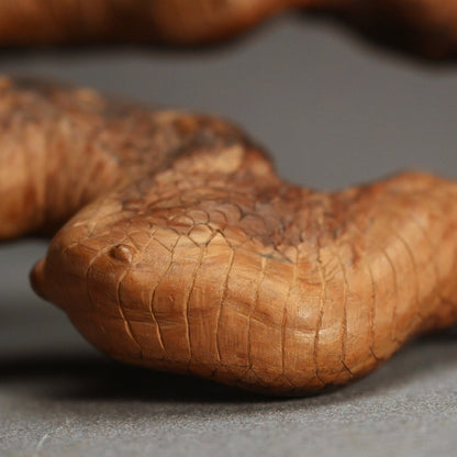 Antique Japanese Root-Wood Carved Snake