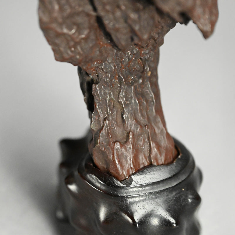 Antique Scholar Viewing Stone with Rose-wood Stand