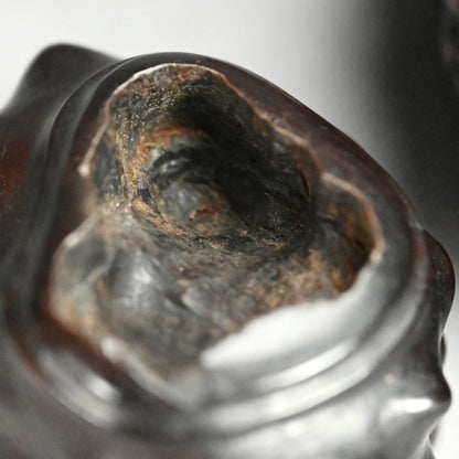 Antique Scholar Viewing Stone with Rose-wood Stand