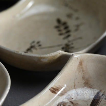 箱入り10個入り。亀甲焼懐石向付皿セット