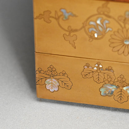 華麗なる江戸 p.漆重ね箱 ー時代蒔絵々替重箱