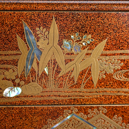 華麗なる江戸 p.漆重ね箱 ー時代蒔絵々替重箱