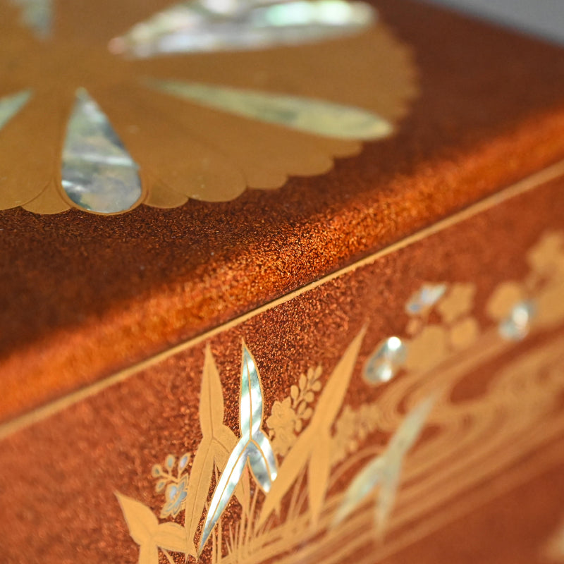 華麗なる江戸 p.漆重ね箱 ー時代蒔絵々替重箱