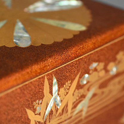 華麗なる江戸 p.漆重ね箱 ー時代蒔絵々替重箱