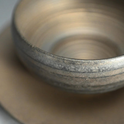 Fugen Guinomi Cup and Small Plate Set ー松下 広樹 “普賢ぐい吞と豆皿”