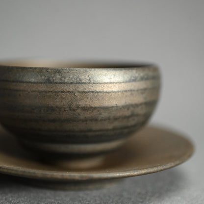 Fugen Guinomi Cup and Small Plate Set ー松下 広樹 “普賢ぐい吞と豆皿”