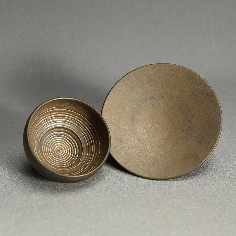 Fugen Guinomi Cup and Small Plate Set ー松下 広樹 “普賢ぐい吞と豆皿”