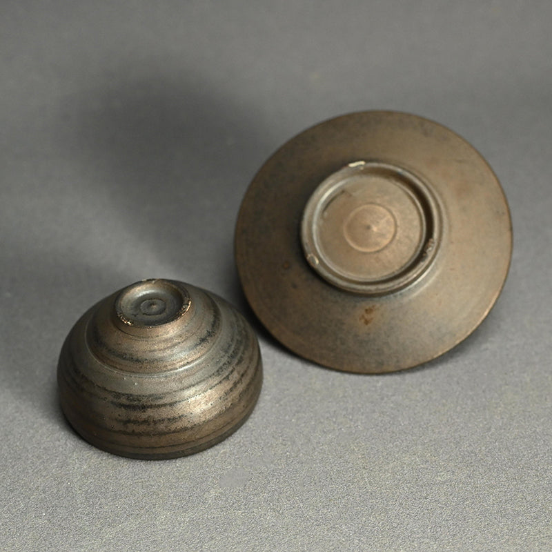 Fugen Guinomi Cup and Small Plate Set ー松下 広樹 “普賢ぐい吞と豆皿”