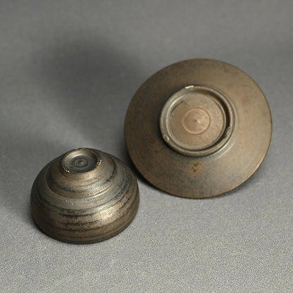 Fugen Guinomi Cup and Small Plate Set ー松下 広樹 “普賢ぐい吞と豆皿”