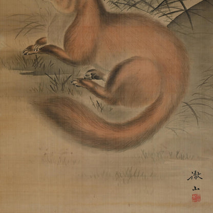 Fox in moonlight ー森 徹山