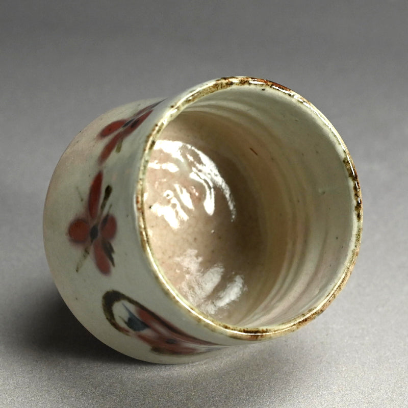 Rare Floral Chawan Tea bowl ー河井 寛次郎 “花茶碗”