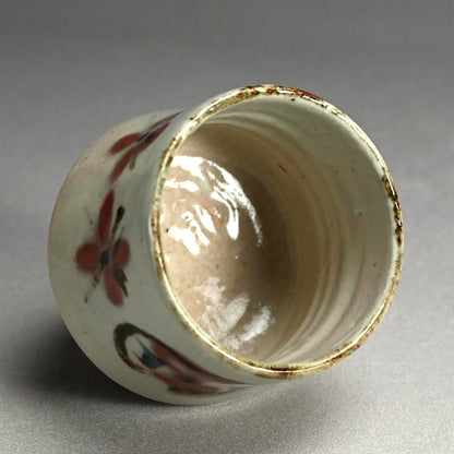 Rare Floral Chawan Tea bowl ー河井 寛次郎 “花茶碗”