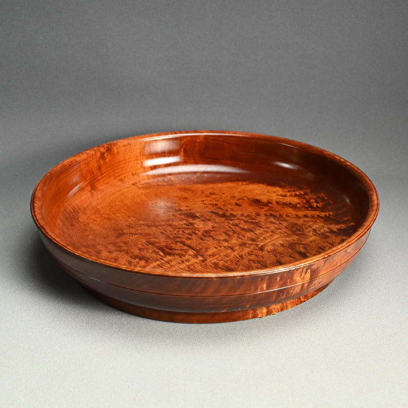 楓造盆漆 盛器 ー辻 英芳 「楓造拭漆盛器」