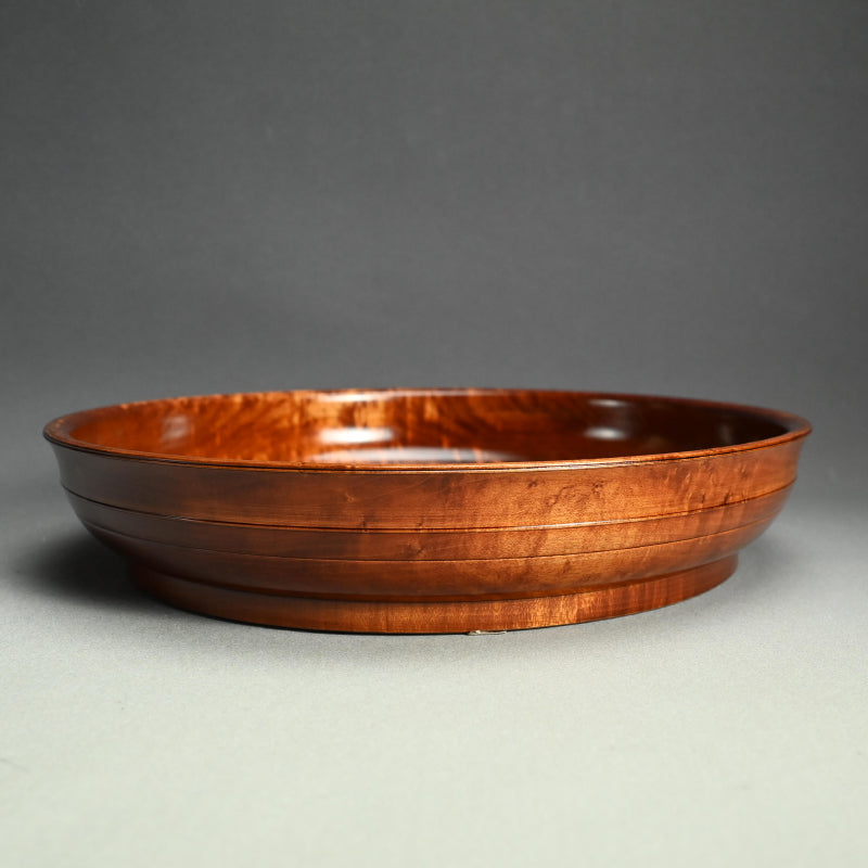 楓造盆漆 盛器 ー辻 英芳 「楓造拭漆盛器」