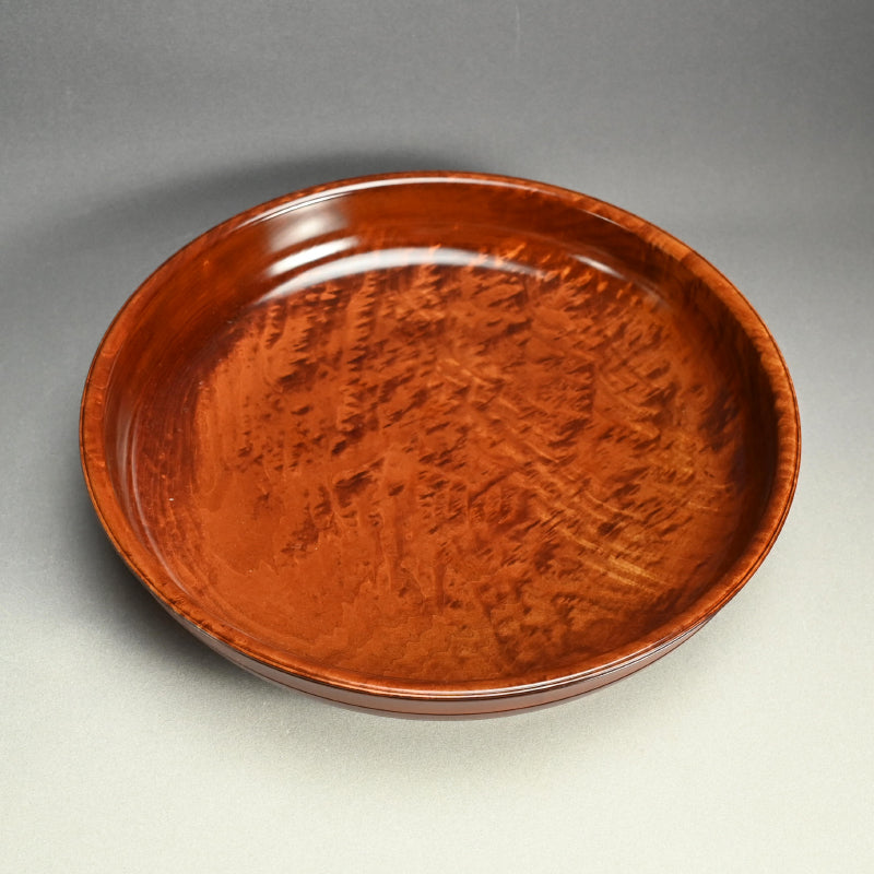 楓造盆漆 盛器 ー辻 英芳 「楓造拭漆盛器」