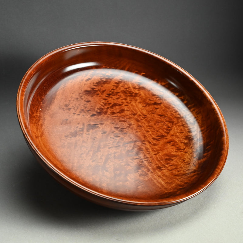 楓造盆漆 盛器 ー辻 英芳 「楓造拭漆盛器」