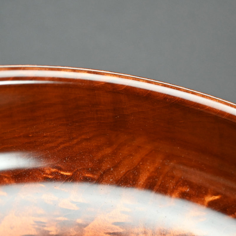 楓造盆漆 盛器 ー辻 英芳 「楓造拭漆盛器」