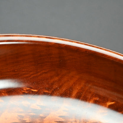 楓造盆漆 盛器 ー辻 英芳 「楓造拭漆盛器」