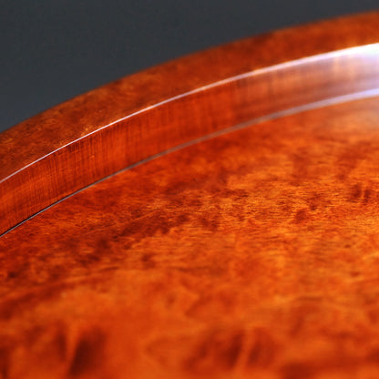 楓造盆漆 盛器 ー辻 英芳 「楓造拭漆盛器」