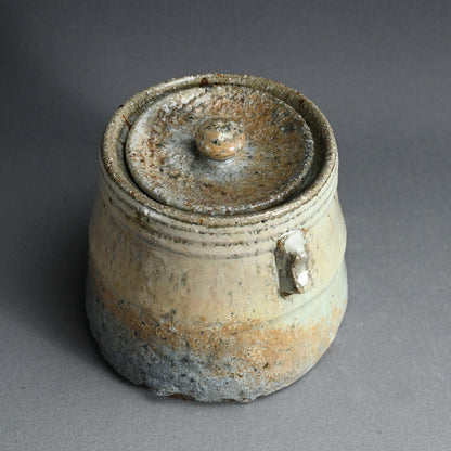 Hagi Mizusashi ー十三代 坂田 泥華 “萩灰被耳付水指”