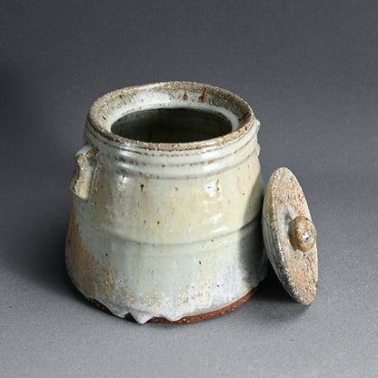 Hagi Mizusashi ー十三代 坂田 泥華 “萩灰被耳付水指”