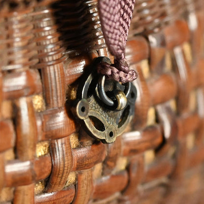 Breathtaking Antique Japanese Tea Set Basket