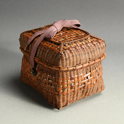 Breathtaking Antique Japanese Tea Set Basket