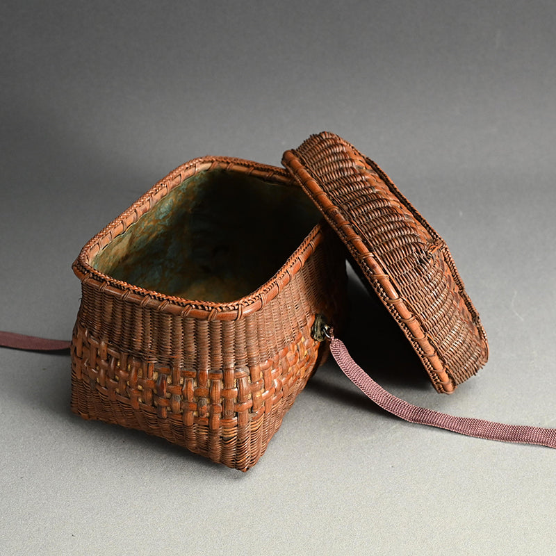 Breathtaking Antique Japanese Tea Set Basket