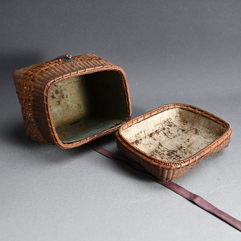 Breathtaking Antique Japanese Tea Set Basket