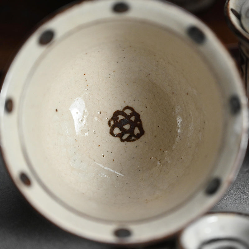 Set of 10 Small Edo period Lidded Kaiseki Bowls