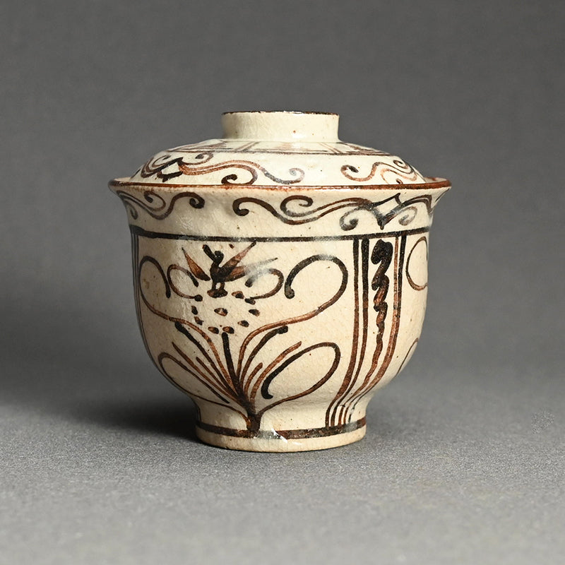 Set of 10 Small Edo period Lidded Kaiseki Bowls