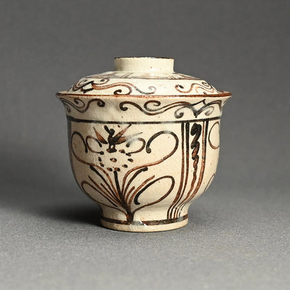 Set of 10 Small Edo period Lidded Kaiseki Bowls