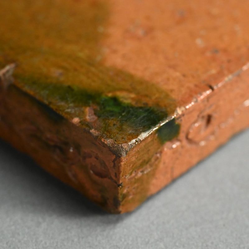 Antique Japanese Ceramic Tile for Maccha Tea Ceremony