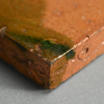 Antique Japanese Ceramic Tile for Maccha Tea Ceremony