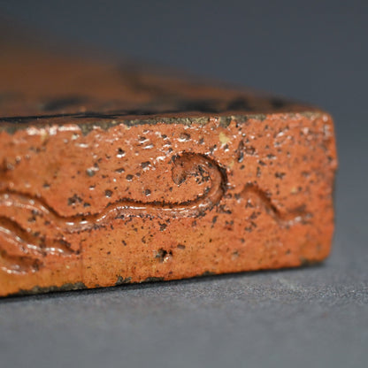 Antique Japanese Ceramic Tile for Maccha Tea Ceremony