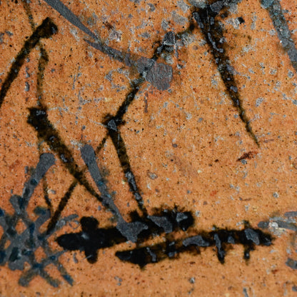 Antique Japanese Ceramic Tile for Maccha Tea Ceremony