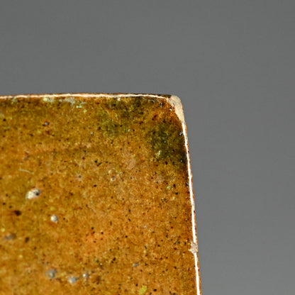 Antique Japanese Ceramic Tile for Maccha Tea Ceremony