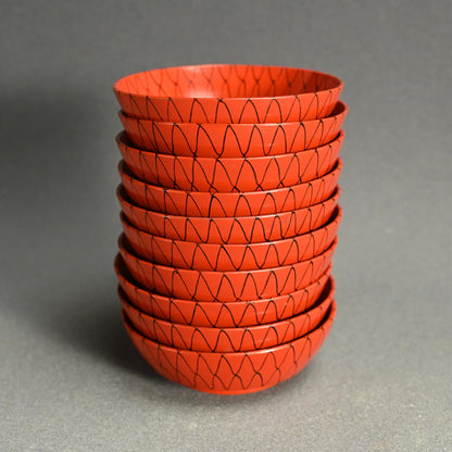 Set 10 19th century Lacquer Amime Plates