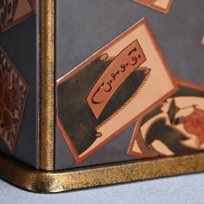 アンティーク漆箱、花札デザイン ー 入山白翁「花札蒔絵手筥」