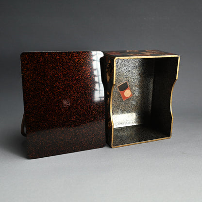 アンティーク漆箱、花札デザイン ー 入山白翁「花札蒔絵手筥」