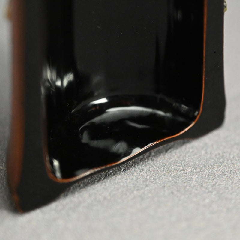 Antique Lacquered Bamboo Sago Sencha Tea Scoop, Ikkokusai ー"長寿花画茶合"