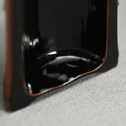 Antique Lacquered Bamboo Sago Sencha Tea Scoop, Ikkokusai ー"長寿花画茶合"