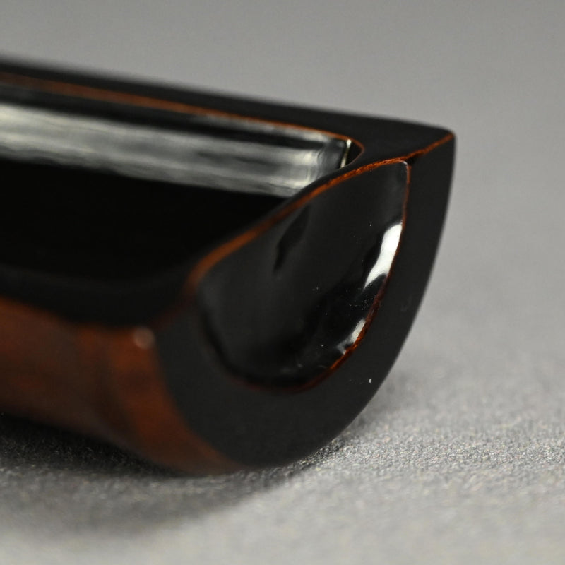 Antique Lacquered Bamboo Sago Sencha Tea Scoop, Ikkokusai ー"長寿花画茶合"