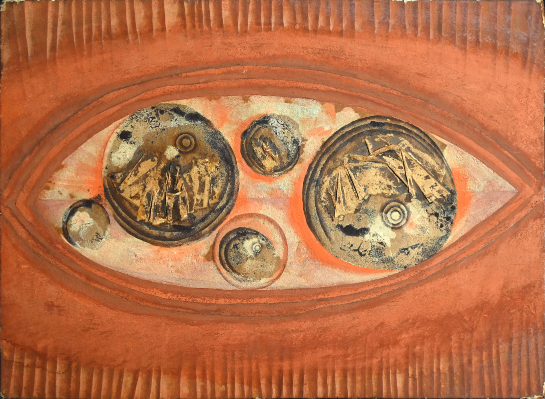 Mid-century Surrealist Eye Series Painting ー三上 誠
